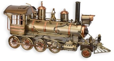 Blechmodell Nostalgie Dampflokomotive bronzefarben L 35 cm Deko Lokomotive Retro Modelllokomotive