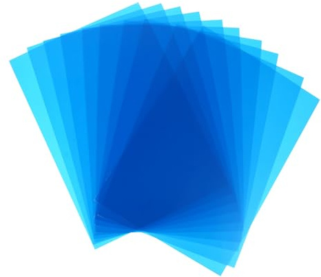 Transparente Farbfilterfolie 10 Stück PVC für LED Panel und Bühnenlicht | Gel Farbfilter für Fotografie, Farbüberlagerung mit Hoher Sättigung, Klare Wirkung für Junge Mädchen und Videografen