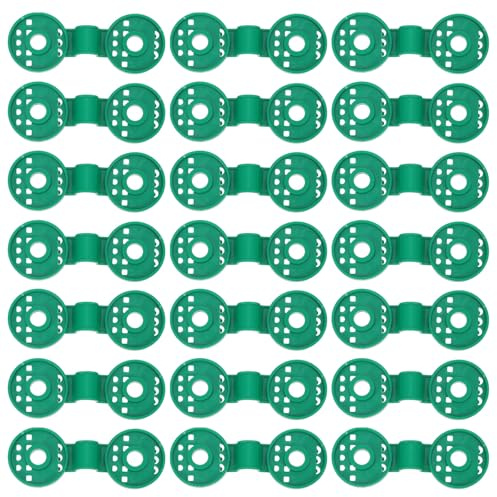FUNOMOCYA 100 Clips Fixation Toile D'ombrage Plastique Vert Résistant UV pour Filet Pare-Soleil Jardin Pinces Robustes Coupe-Vent pour Voile Ombrage Extérieur, Kit 100 Pièces