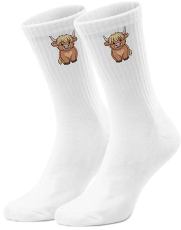epicsocks Highland Cow Charme Socken im in verschiedenen Größen