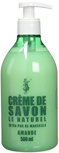 Savon Le Naturel Crème de Savon Extra Pur de Marseille à l'Amande 500 ml