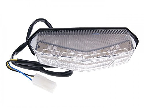 Vicma Rücklicht für CPI, Derbi, MH, Rieju - OEM-Qualität, Ohne Leuchtmittel, LED, Rot, Klarer Kunststoff, Straßen-Motor-Roller, Rückleuchten, Multi-Vehicle Compatibility