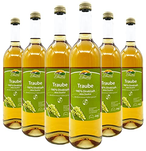 BLEICHHOF® Traubensaft (weiß) - Direktsaft, vegan (6x0,72l)