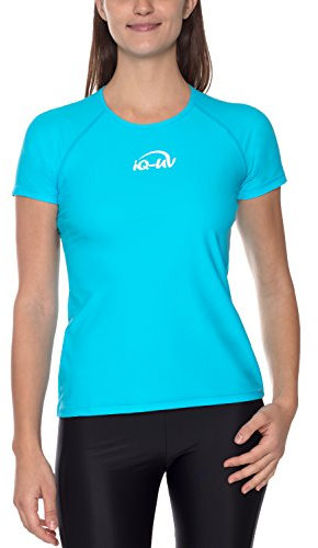 iQ-UV Damen 300 Regular Geschnitten, Uv-Schutz T-Shirt,Türkis,3XL (48)