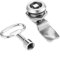 Hicello Dia-22mm Electric Gas Meter Box Lock, Stainless Steel 18mm Barrel Cylinder Tubular Cam Lock Fits Door Thickness 7mm, for Cabinet Drawer LetterBox Mailbox Furniture Toolbox