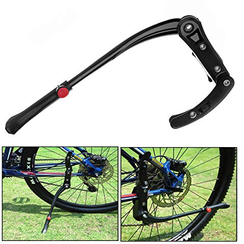 Xrten Universal Fahrrad Seitenständer,Einstellbar Fahrradständer aus Aluminium Legierung mit Anti-Rutsch Gummifuß für MTB