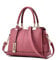 NICOLE & DORIS Damen Handtaschen Elegante Damen Tasche Designe Frauen Umhängetasche PU Weiche Ledertasche Tote Bag Mit Anhänger Rosa
