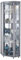 LOCKABLE Home Silver Corner Glass Display Cabinet, 7 Glass Shelves, Mirror Back, Spotlight