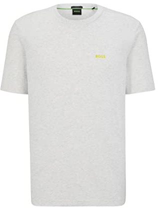 BOSS Mens Logo T-Shirt Lt Pas Grey 054 L