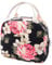 EurCross School Work Lunch Bag for Women Girls, Floral Canvas Compact Lunch Tote Bag Upgraded Lunch Box Bag for College Teens