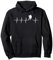Eishockey Herzschlag Heartbeat Geschenk für Eishockeyspieler Pullover Hoodie