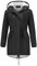 YYNUDA Wintermantel Damen Warm Gefüttert Winter Parka Mittellang Winterjacke Winterparka mit Fellkapuze Dicke Coat Große Größen #337 Schwarz M
