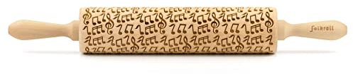 Folkroll 3D-Motiv-Teigrolle 43 cm Musik