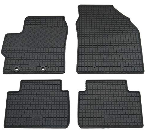 AD Tuning Gummifußmatten Set für Toyota Yaris + Hybrid/Cross (2020-) | für Mazda 2 Hybrid (2022-) - Passgenau, Allwetter-Automatten, wasserdicht, rutschfest, pflegeleicht, robust, langlebig