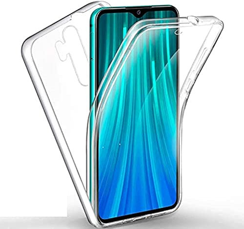 Max Power Digital Funda 360º para móvil Xiaomi Redmi Note 8 Pro Silicona Transparente - Carcasa Resistente Full Body Delantera y Trasera Doble Cara Completa Entera (Xiaomi Redmi Note 8 Pro)