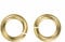 uGems 14K Gold Jump Lock Rings - (Qty. 2) 20 Gauge, 3.5mm OD, 2.0mm ID, Secure Lock Mechanism, Strong & Durable for Jewelry Making, Necklace & Bracelet Repairs, SKU: 14407-20ga-3.5mm