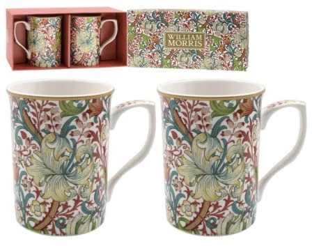 lesser and pavey Ceramic Mug | Golden Lily Design | Set of 2