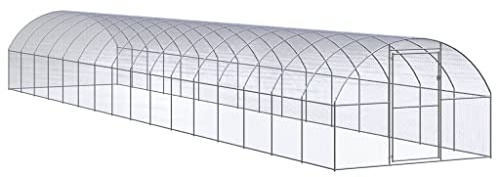 vidaXL Outdoor-Hühnerstall 3x16x2 m Verzinkter Stahl