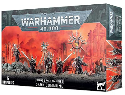 Games Workshop - Warhammer 40.000 - Chaos Space Marines: Dark Commune, Schwarz