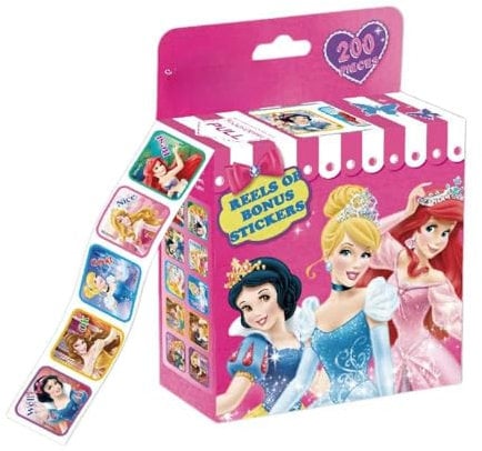 FEIFEI'S BOW 200pcs Kids Toddlers Princess Elsa Mickey Mouse Dinosaur Stickers Party Bag Fillers Boys Girls Teachers as Reward Craft Scrapbooking in Box Gift Set (Princess)