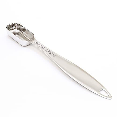 BERYLER 1PCS 3/4Teaspoon (3.75ml) Single Measuring Spoon, Individual Stainless Steel Long Handle Measure Tablespoon Only