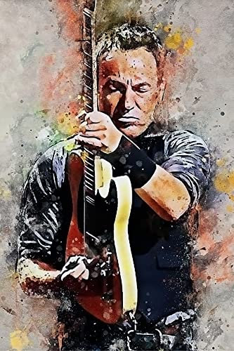 Holz Puzzle 1000 Teile Bruce Springsteen Puzzles für Erwachsene und Kinder anspruchsvoll 1000 Piece 29.5x19.6inch(75x50cm) Kein Rahmen