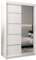 ABIKSMEBLE Verona 2 120 - Armario con Barra y Estante para Dormitorio (Blanco Mate) 120 cm