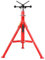 VEVOR Support de Tuyau à tête en V, Hauteur réglable 71-132 cm, Support de cric de Tuyau, capacité de Charge 1134 kg Supports de Tuyau Pliables Portables, en Acier au Carbone Durable Grande stabilité