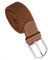 Mütze Kaschmir Herren Neu Herren Leder Elastic Stretch Metallschnalle Gürtel Bund CO (Coffee, One Size)