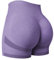 Yiifit Damen Sport Shorts Scrunch Butt High Waist Workout 3.5 Shorts Biker Gym Kurze Hosen Lila Large