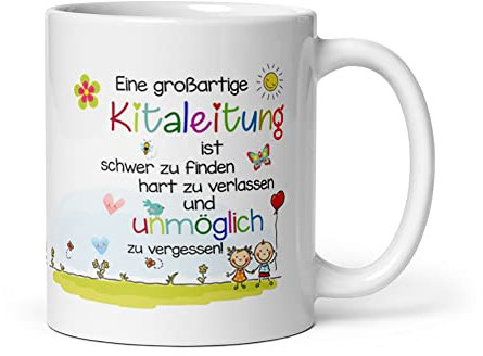 Kaffeebecher ~ Tasse - Eine großartige Kitaleitung - Abschiedsgeschenk Erzieherin - Tagesmutter - Tagesvater - Erzieher - Lehrer - Lehrerin - Kitaleitung
