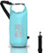 Dry Bag, Borsa Sacca Zaino Impermeabile Waterproof, chiusura a rotolo e tracolla, custodia impermeabile per cellulare e marsupio per Mare Barca Pesca Rafting Spiaggia Sport Acquatici (Light Blue, 5l)