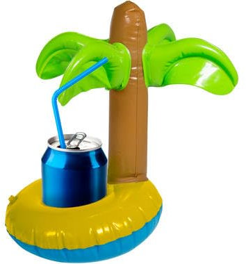 Getränkebehäter zum aufblasen Tukan Melone Ente Donut Palme Pool Strand Party Getränkekühler Sommer (Palme)