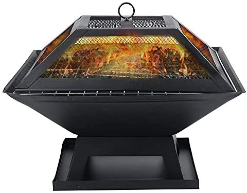 Feuerstelle im Freien, Hinterhof, Terrasse, Gartenofen, flammhemmender Grill, Kamin, Terrasse, Hinterhof, Stahl-Kohlenbecken, Holzheizung