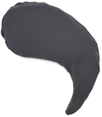 Blausberg Baby - Stillkissenbezug für Yinnie (Theraline,135 cm x 35 cm) aus Musselin - Dunkelgrau Anthrazit