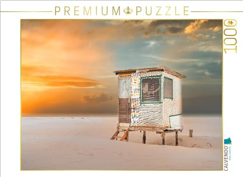 CALVENDO Puzzle Fernglas mit Blick aufs Meer | 1000 Teile Lege-Größe 64 x 48 cm Foto-Puzzle für glückliche Stunden