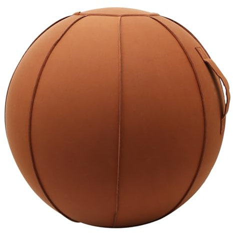 ZMIN Yoga-Ball-Abdeckung, 65 cm Filz Auf Einem Ball Sitzend, Langlebige, Selbststehende Gymnastikball-Yoga-Ball-Abdeckung Mit Griff,D,65cm