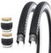 GRELiving MTB Reifen 24x2.125 Zoll 57-507 Faltbar Fahrradreifen für Rennrad Mountainbike Schlamm Schmutz Offroad Fahrrad Mantel (2er Pack)