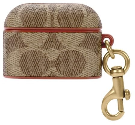 Coach Signature AirPods Pro Case - Compatible with AirPods Pro 2nd / 1st Generation - Signature Tan