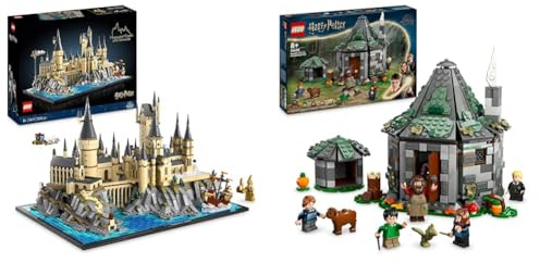 LEGO Harry Potter Schloss Hogwarts mit Schlossgelände & Harry Potter Hagrids Hütte: EIN unerwarteter Besuch Set