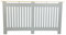 Top Home Solutions® Radiator Cover – MDF Heating Cover with Bamboo Wooden Top Shelf For Storage & Decoration, Vertical Slats Grill, Clip-on for Safety 83 x 152 x 19 cm (Grey, Large)