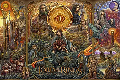 LORDOS Puzzle 2000 Teile - Herr der Ringe - 2000 Stück Holzpuzzle für Erwachsene und Kinder ab 14 Jahren - Fantasy Style - 100x70cm