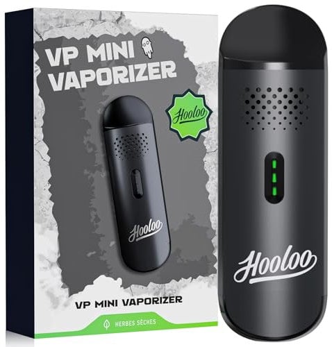 HOOLOO Kräuter Vaporizer, Premium Tragbarer Verdampfer Kräuter Schnelle Erwärmung, Außergewöhnlichen Dampf Vaporizer, 20s Heizzeit, Einfache Reinigung