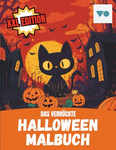 Halloween Malbuch für Kinder ab 4 Jahren – Gruselige und lustige Ausmalbilder von Kürbissen, Geistern, Hexen & Monstern | Perfekt für den kreativen Ausmalspaß an Halloween