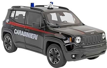 Maisto - Jeep Renegade Carabinieri, Maßstab 1:24, Diecast-Modell mit zu öffnenden Türen und Motorhaube, offizielle Lizenzen von Jeep und Carabinieri, realistische Details, empfohlenes Alter 3+ Jahre