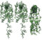 3 Piezas Plantas Artificiales,Plantas Artificiales Colgantes con Maceta,56-80 CM Planta Colgante Plantas,Colgantes Planta Artificial,para Exterior Interior Jardín,Pared Decorativas de Fondo Boda