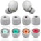 4 Paar Silikon-Ohrstöpsel, Ersatz-Kopfhörer, kompatibel mit Sony WF-1000XM5/WF-1000XM4/WF-SP800N/WF-C500/WF-C700N, Ohrstöpsel-Set, weiches Silikon, Größe XS/S/M/L, Grau