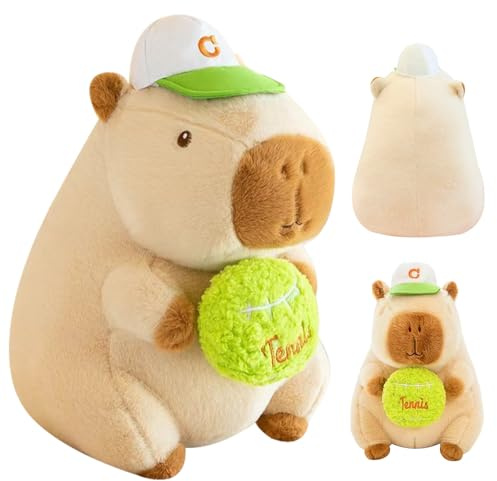 SGZIOO Capybara Kuscheltier, 25CM Super Weich Capybara Plüschtier mit Bienenrucksac, Niedliche Kuscheltier Capybara Geeignet als Heimdekoration oder Geburtstagsgeschenk für Jungen und Mädchen