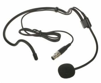 Microfono a condensatore di ricambio per Shure Shure BLX188-PGA31 Dual Headset Wireless System, cardioide, ta4f 4 pin, nero