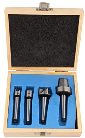 4-teiliges Holzdrehmaschinen-Mitnehmer-Set, Holzbearbeitungs-Antriebssporn-Cup-Drehwerkzeuge MT1 MT2 Drehmaschine Mitnehmer- und Antriebszentrum mit Holzkiste (MT1)